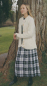 Preview: Ladies Regular Kilt 102 -Black & White Eriskine