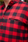 Preview: Grandfather Shirt Flannel LV 9 red/Black Check