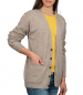 Preview: Woolovers Vee Neck Lambswool Cardigan beige