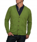 Preview: Woolovers Vee Neck Lambswool Cardigan Pea Marl