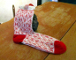 Preview: Avoca Ladies Socks Alphabet red