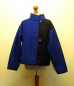 Preview: Mehrfarbige Damen Wolljacke royalblau