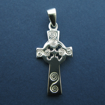 Keltischer Anhänger Celtic Cross mit Kette