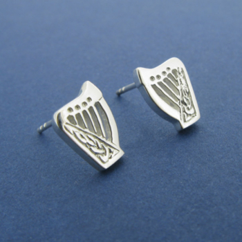 Keltische Ohrringe Harfe
