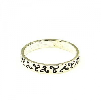 Celtic Silverring Triskele small -13033