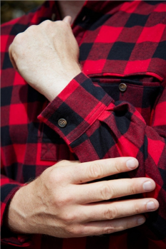 Grandfather Shirt Flannel LV 9 red/Black Check