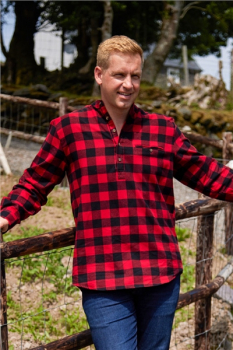 Grandfather Shirt Flannel LV 9 red/Black Check