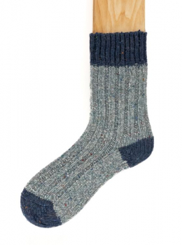 Connemara Fleck Plus Socks lightblue/darkblue