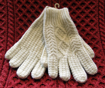 Carraig Donn Irische Aran Finger-Handschuhe