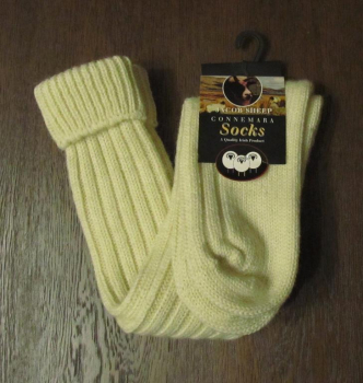 Jacob Sheep Connemara Socks -natur "lang"