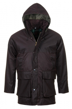 Mens Unpadded Lightweight Wax Jacket -brown