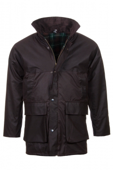 Mens Unpadded Lightweight Wax Jacket -brown