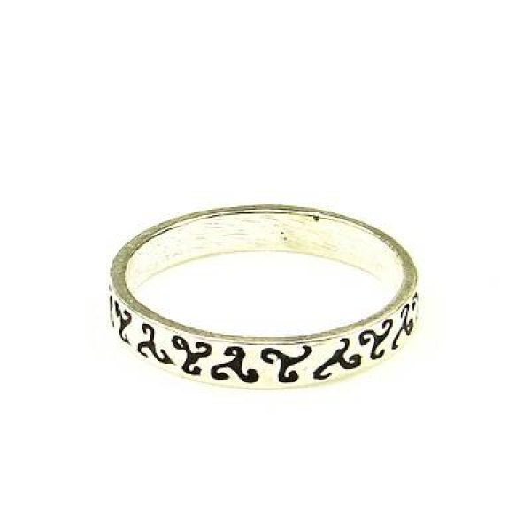 Celtic Silverring Triskele small -13033