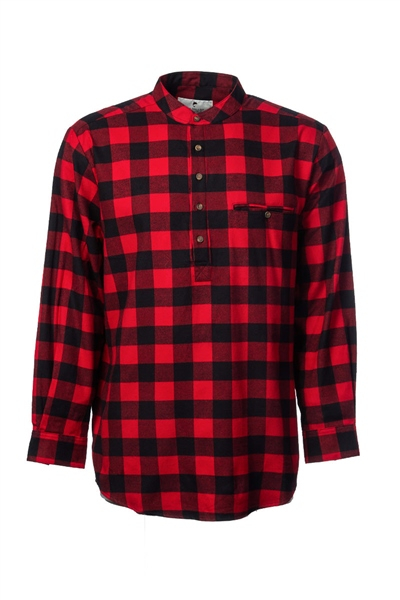 Grandfather Shirt Flannel LV 9 red/Black Check