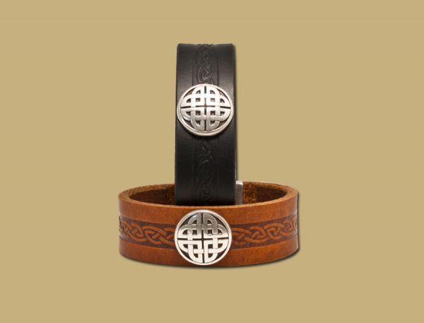 Leather Wristband black CRAIG