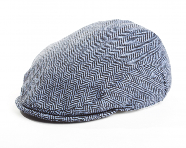 Irish Tweed Cap Dove Herringbone