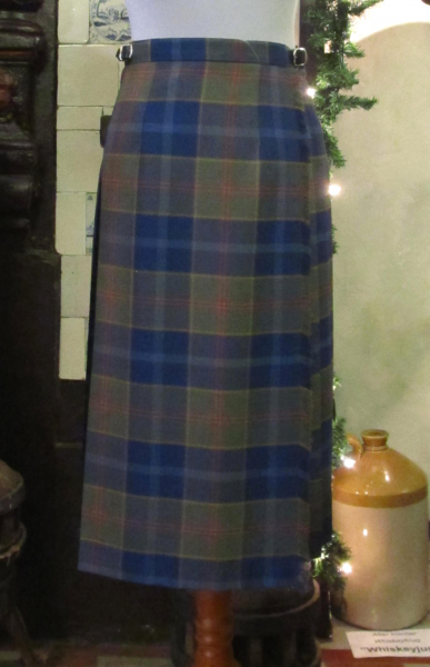 Ladies Regular Kilt 102 -Blue / Brown