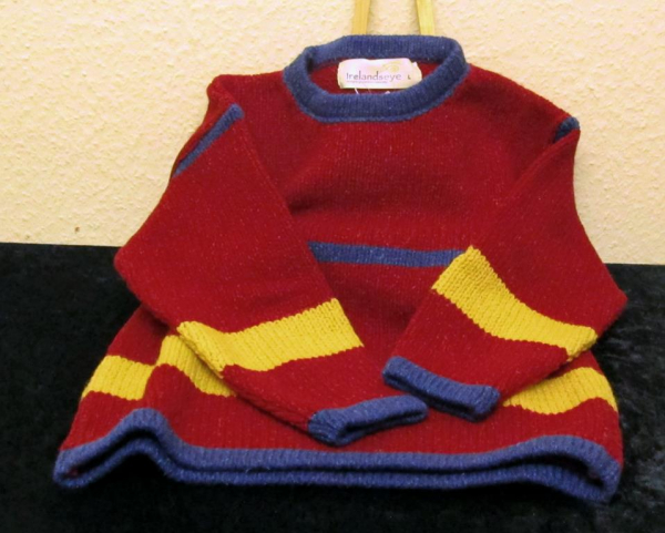 Irelands Eye Childrens Sweater A57 cherry