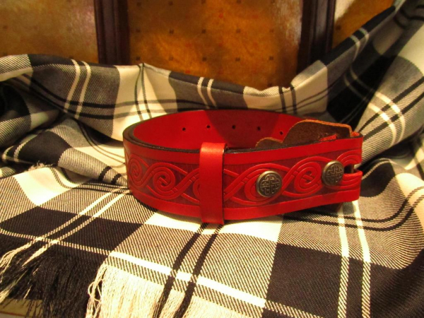 Belt "Spiral" redbrown