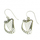 Celtic Earrings Harp