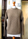 Traditional Aran Sweater, braun